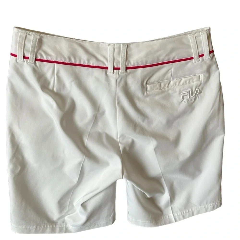 Fila Sport Golf Shorts White & Pink Women's Size 6
